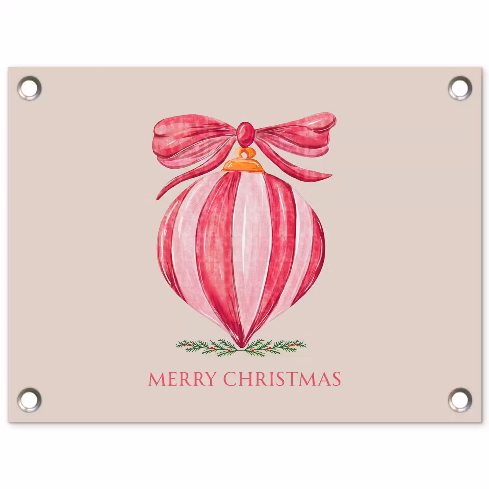 Gartenposter - Weihnachten – Weihnachtskugel – Text — 1