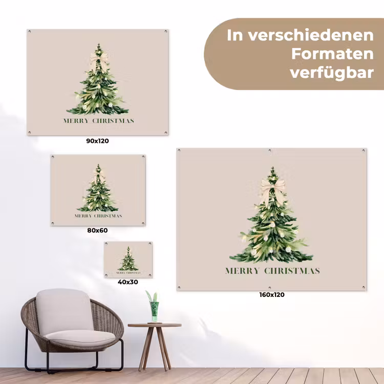 Gartenposter - Weihnachten – Weihnachtsbaum – Text — 6