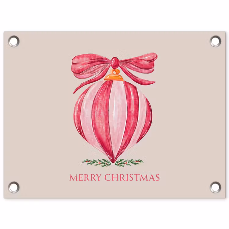 Gartenposter - Weihnachten – Weihnachtskugel – Text — 1