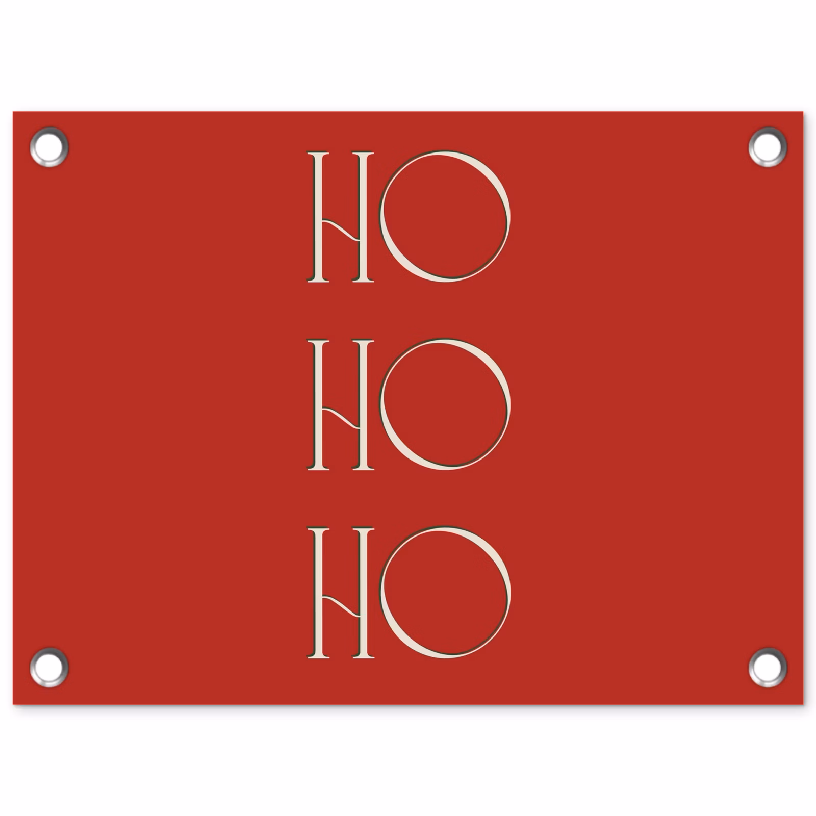 Gartenposter - Text – Weihnachten – Modern – Rot — 1