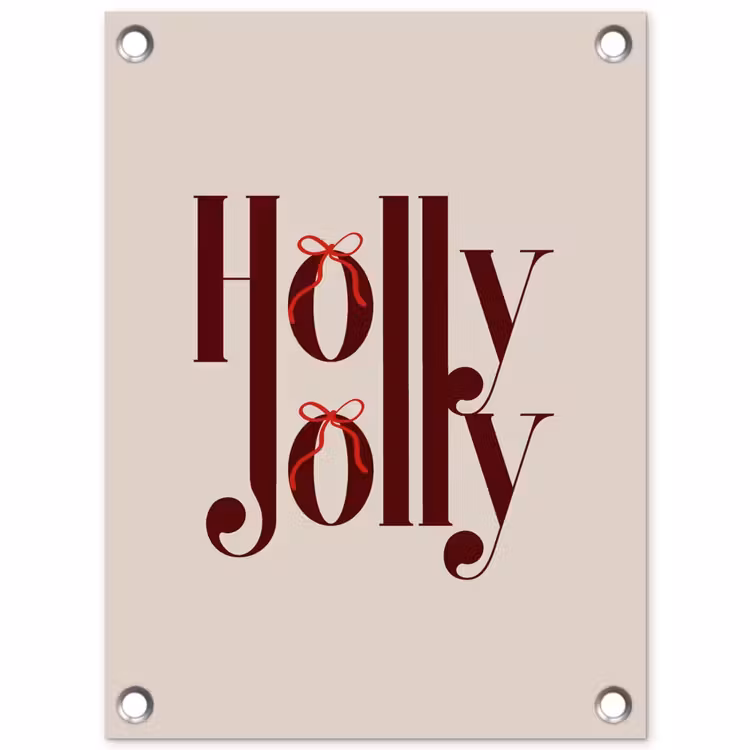 Gartenposter - Text – Weihnachten – Braun — 1