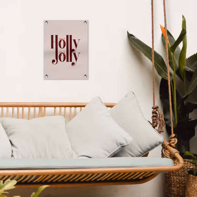 Gartenposter - Text – Weihnachten – Braun — 4