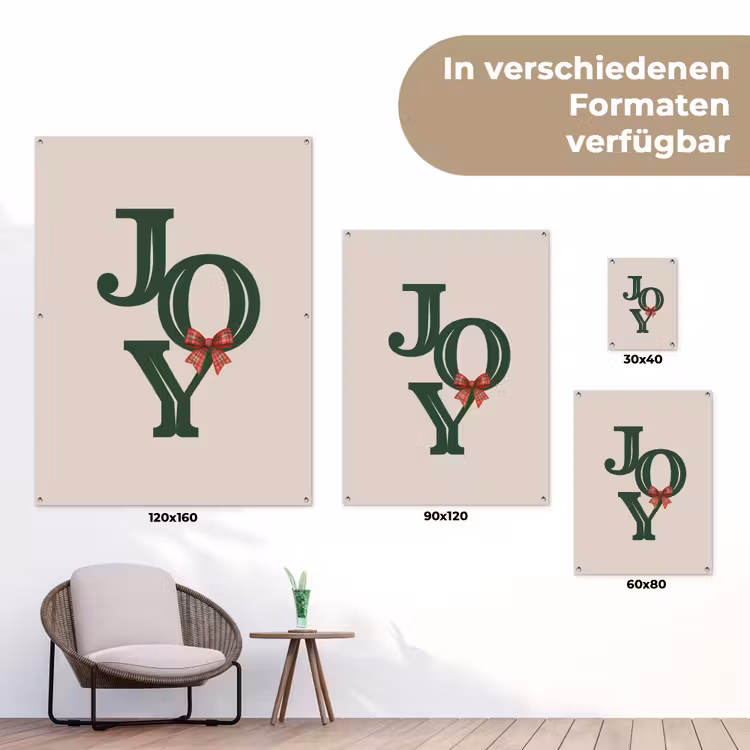 Gartenposter - Text – Weihnachten – Grün — 6