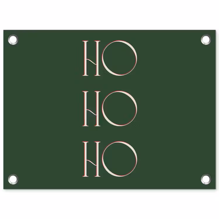 Gartenposter - Text – Weihnachten – Modern – Grün — 1