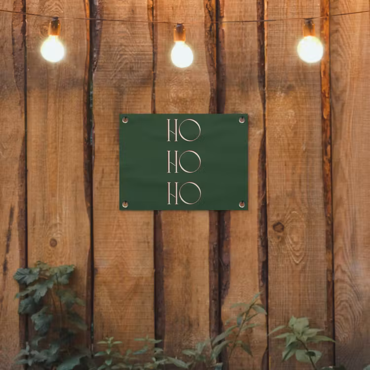 Gartenposter - Text – Weihnachten – Modern – Grün — 2