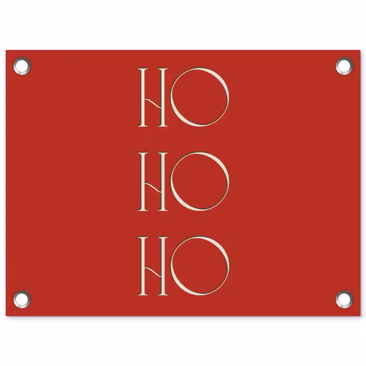 Gartenposter - Text – Weihnachten – Modern – Rot — 1