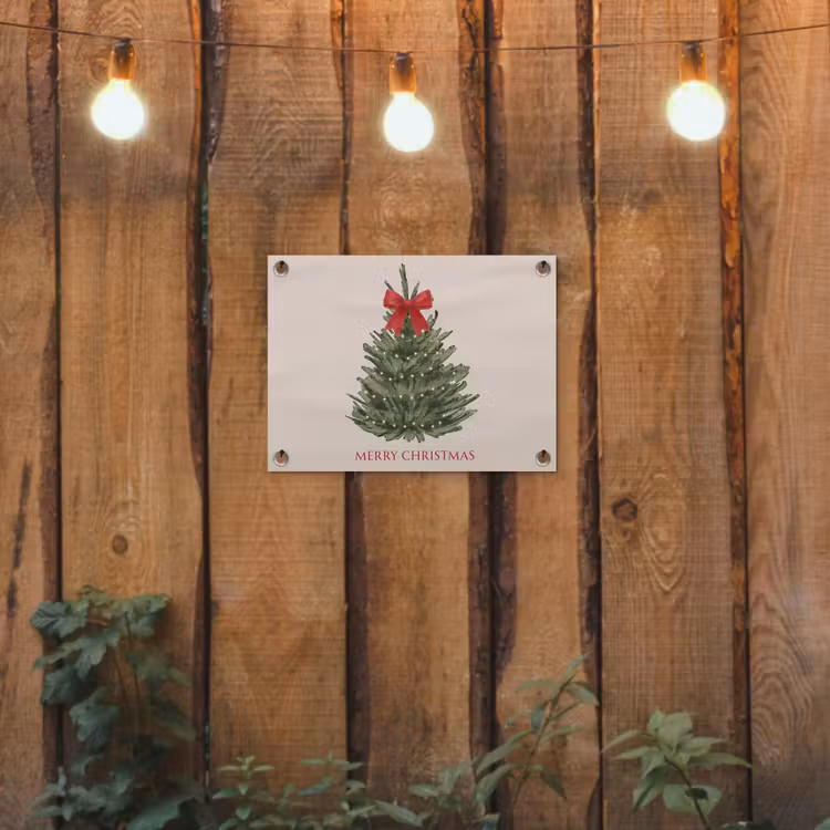 Gartenposter - Text – Weihnachten – Weihnachtsbaum — 2