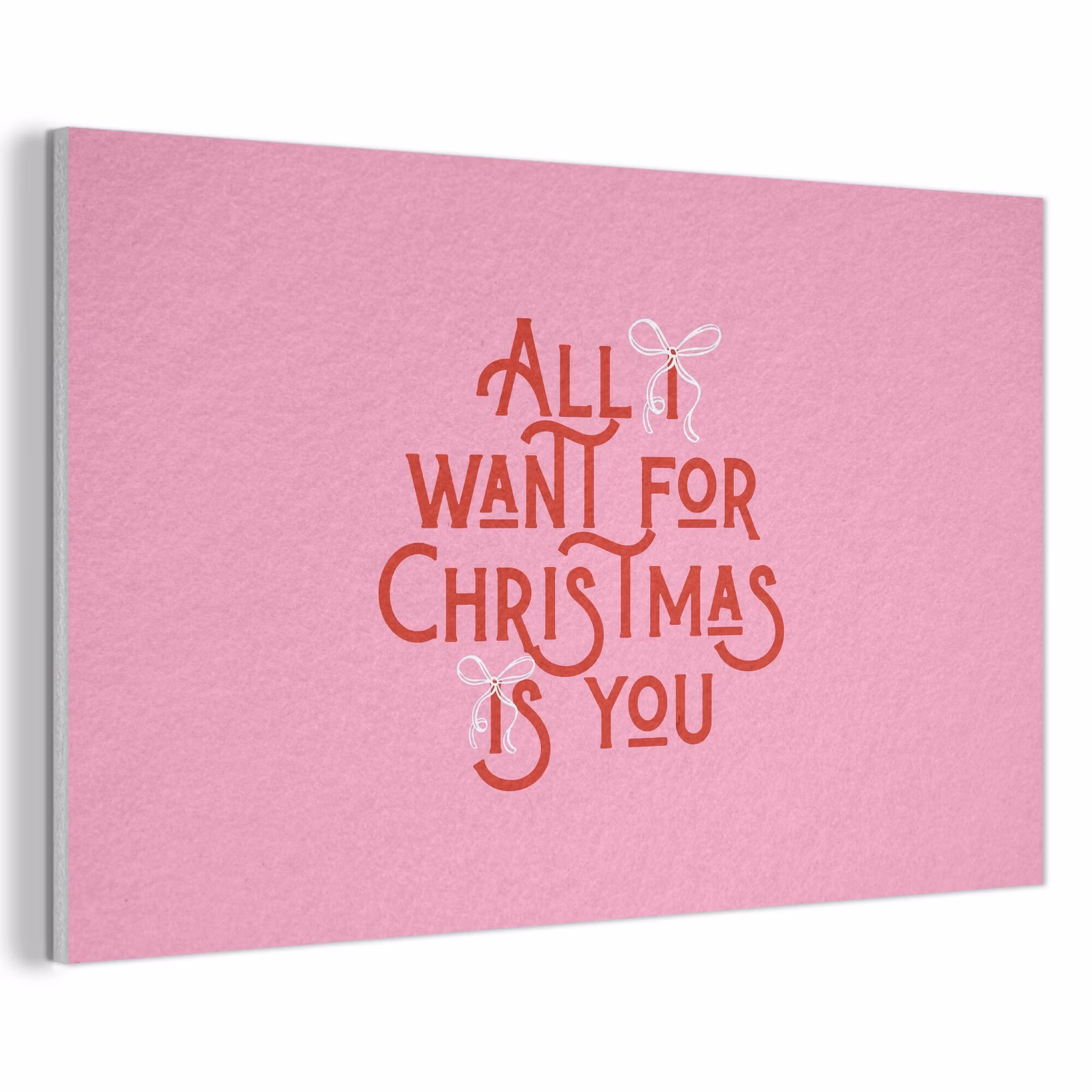 Akustikbild - Text – Weihnachten – Rosa – Rot — 1