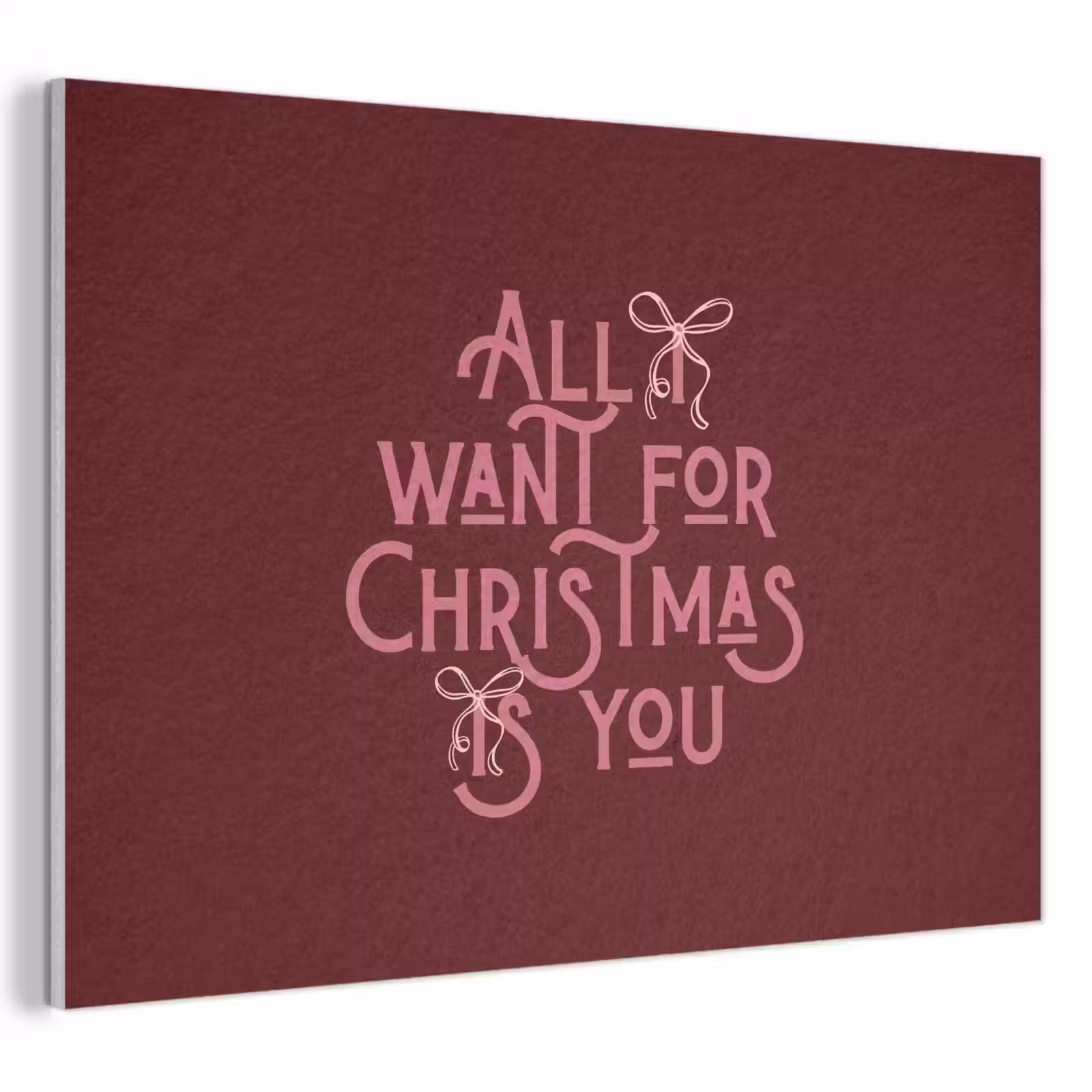 Akustikbild - Text – Weihnachten – Rot – Rosa — 1