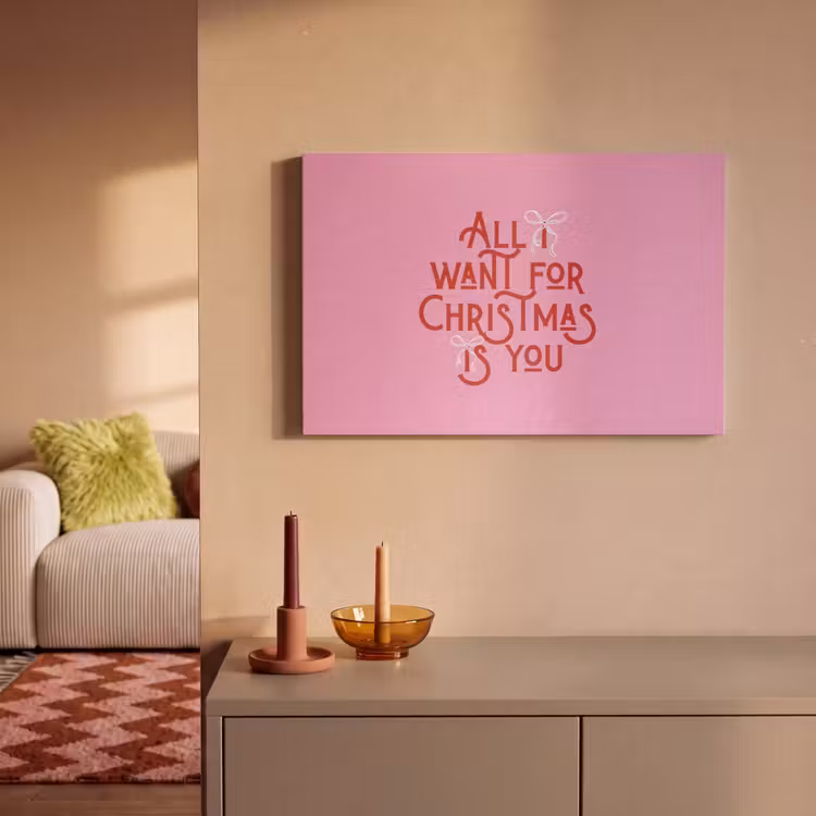 Akustikbild - Text – Weihnachten – Rosa – Rot — 2