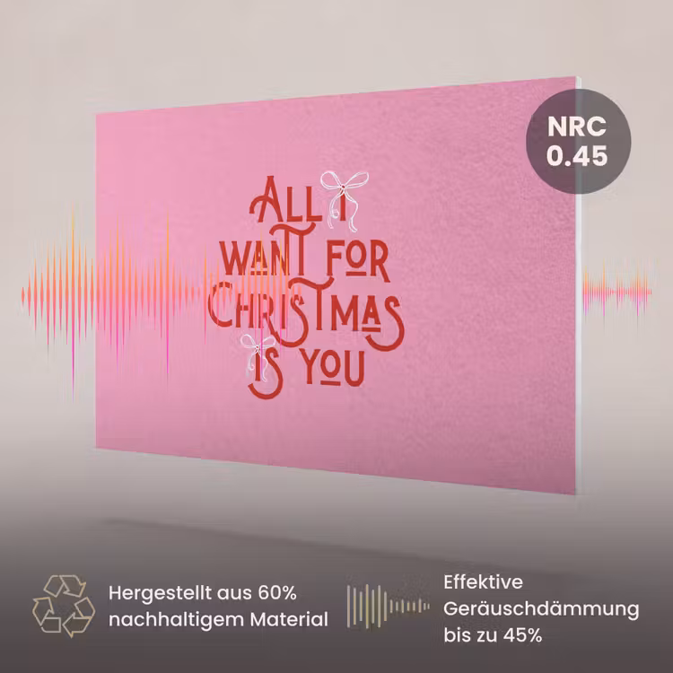 Akustikbild - Text – Weihnachten – Rosa – Rot — 3