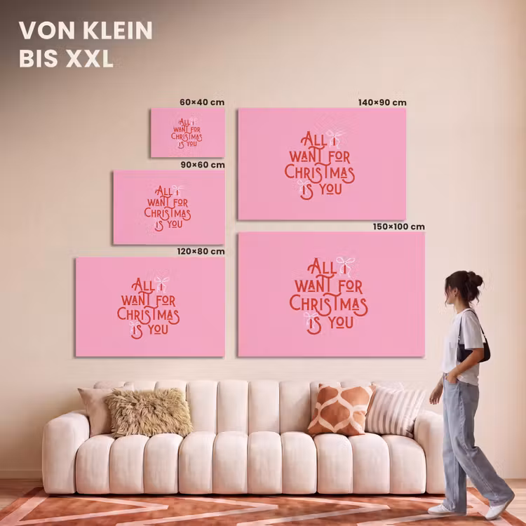 Akustikbild - Text – Weihnachten – Rosa – Rot — 7