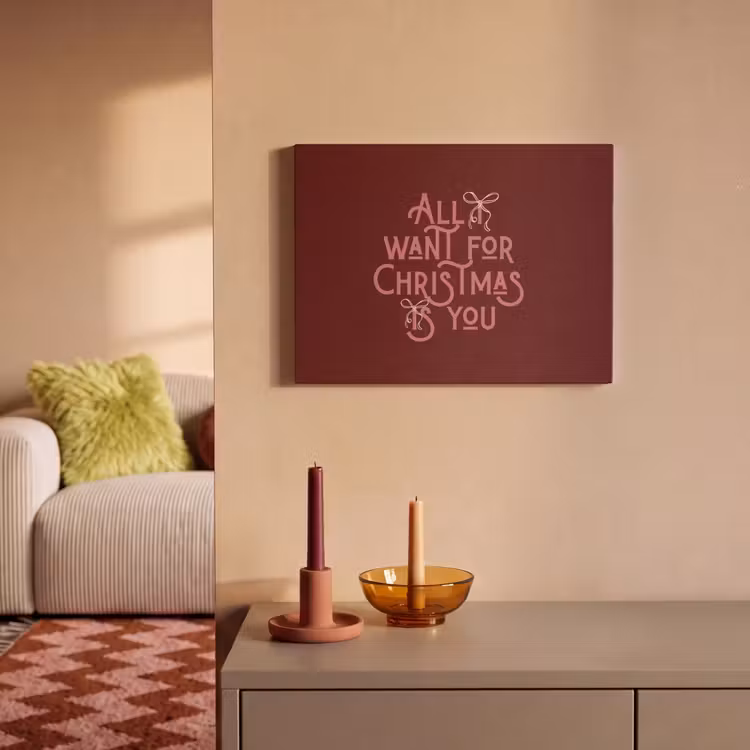 Akustikbild - Text – Weihnachten – Rot – Rosa — 2