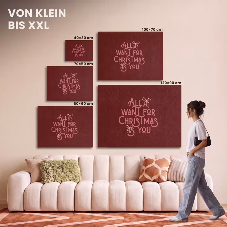 Akustikbild - Text – Weihnachten – Rot – Rosa — 7