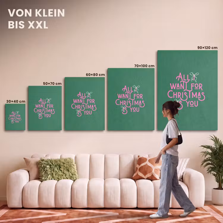 Akustikbild - Weihnachten – Text – Rosa – Grün — 7
