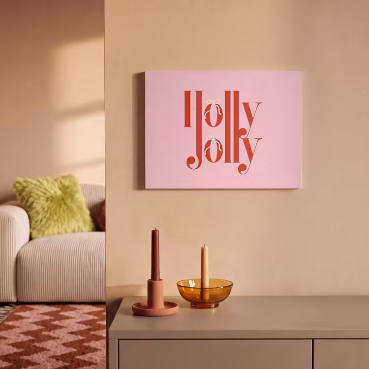 Akustikbild - Weihnachten – Text – Rot – Rosa — 2