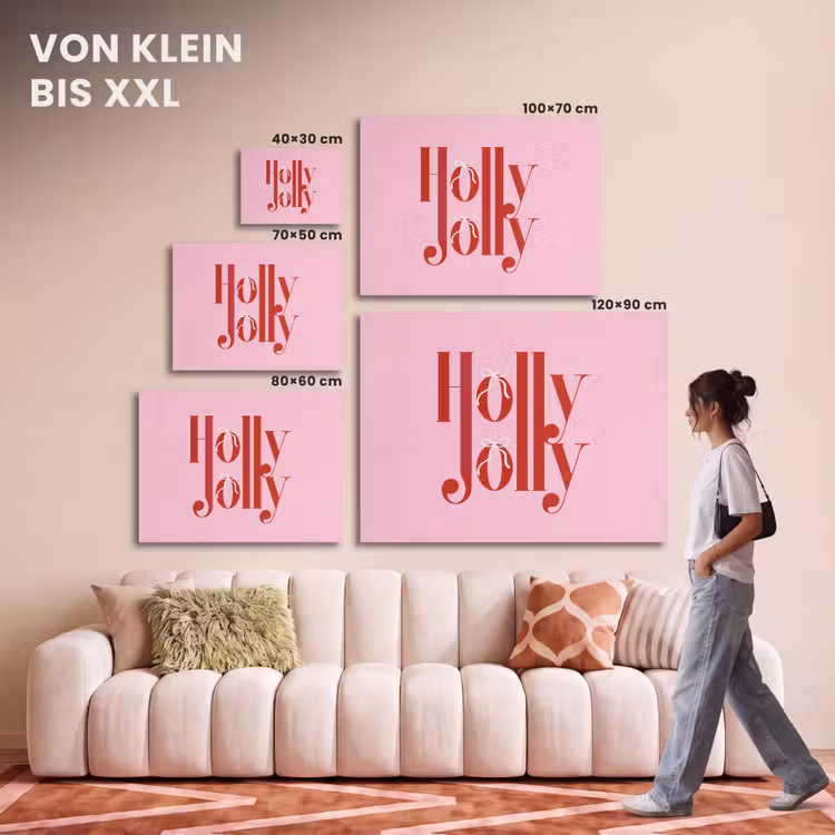 Akustikbild - Weihnachten – Text – Rot – Rosa — 7