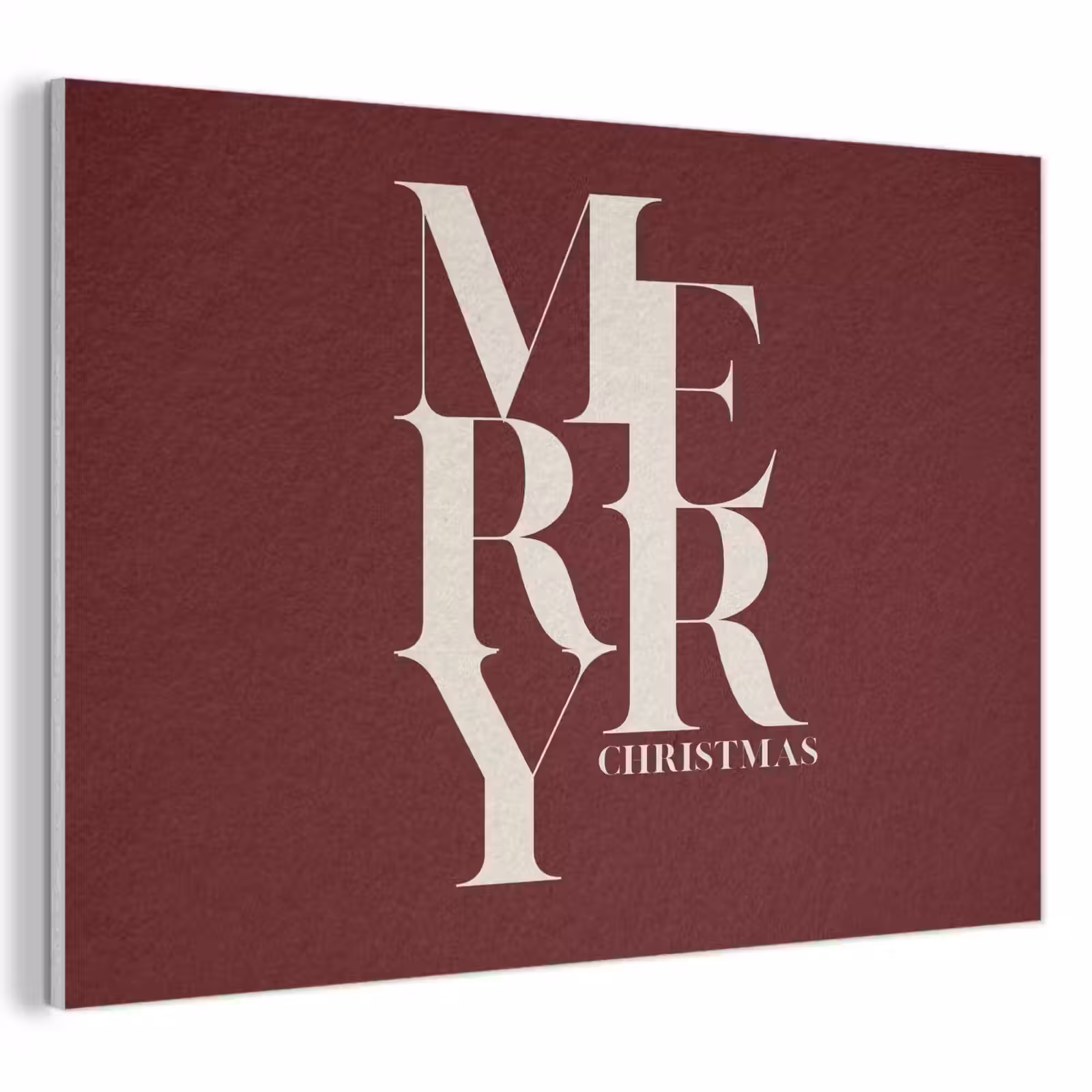 Akustikbild - Merry – Text – Dunkel – Rot — 1