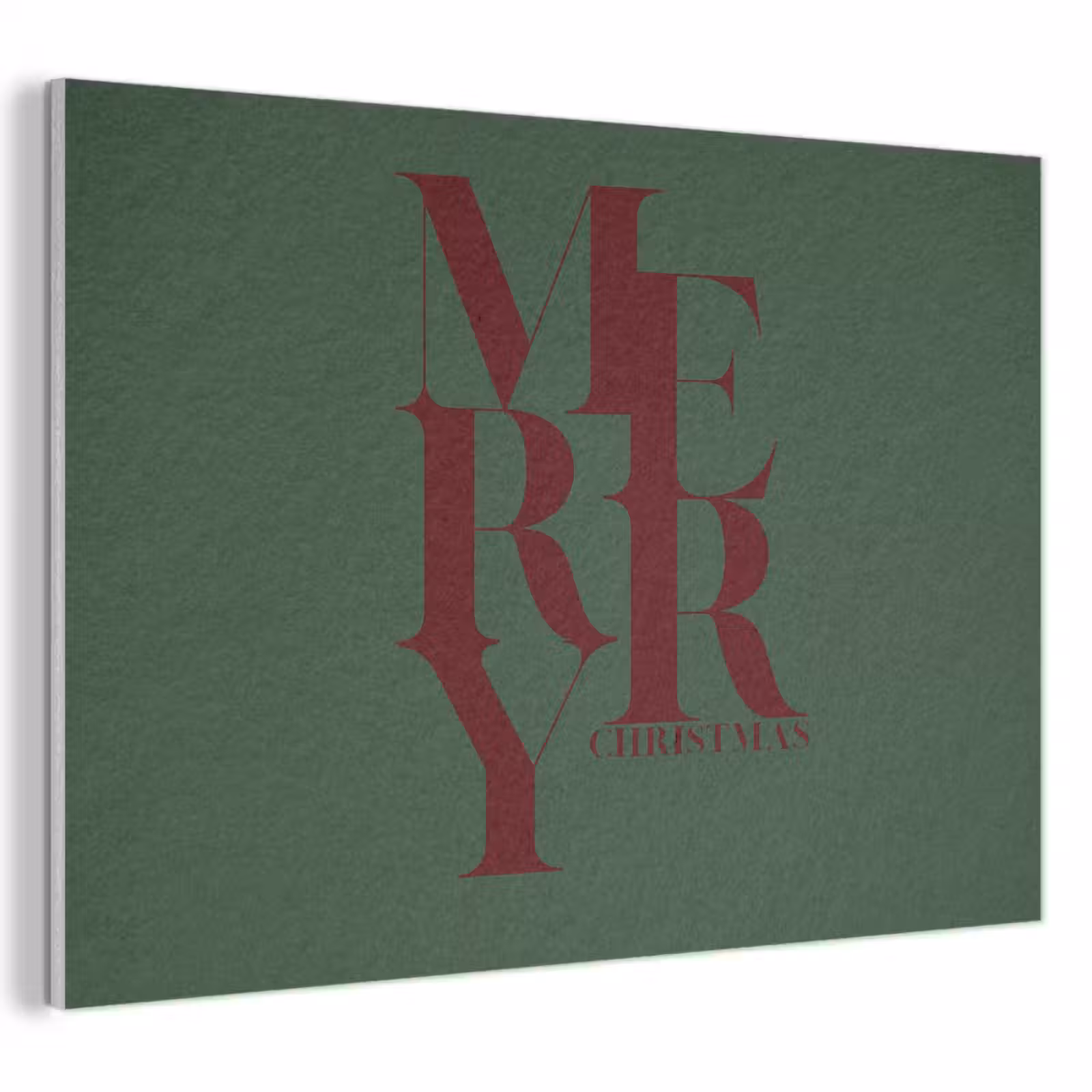 Akustikbild - Merry – Text – Grün – Weihnachten — 1
