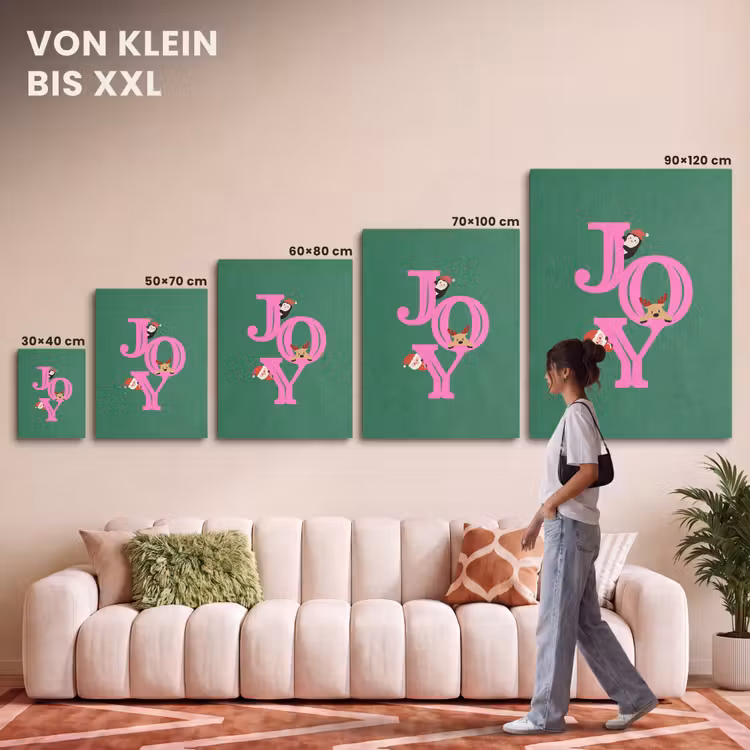 Akustikbild - Freude – Weihnachten – Animation – Rosa – Grün — 7