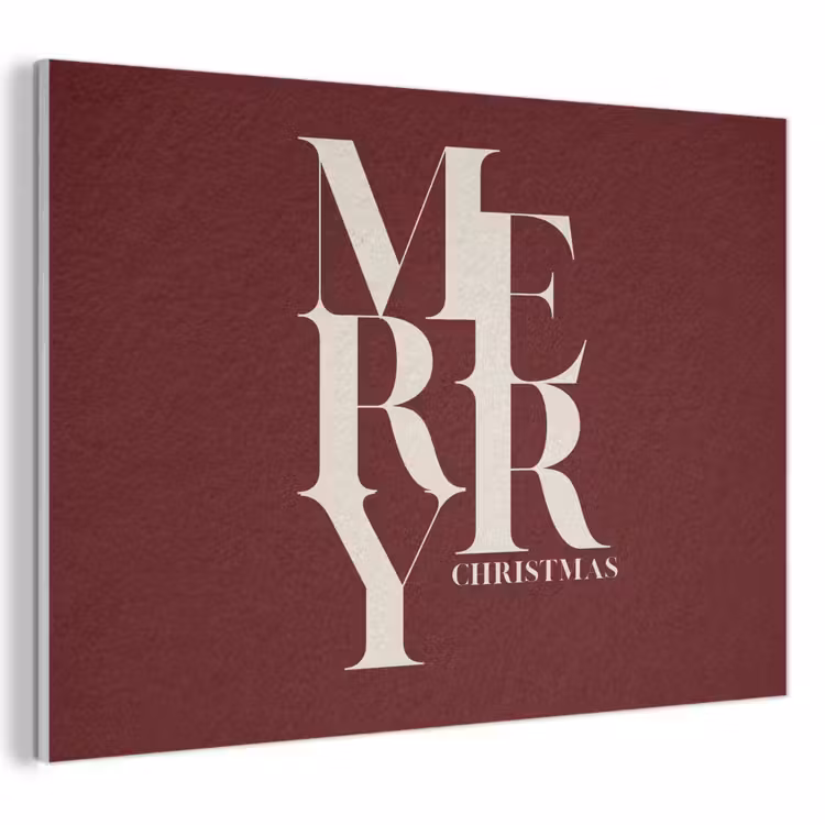 Akustikbild - Merry – Text – Dunkel – Rot — 1