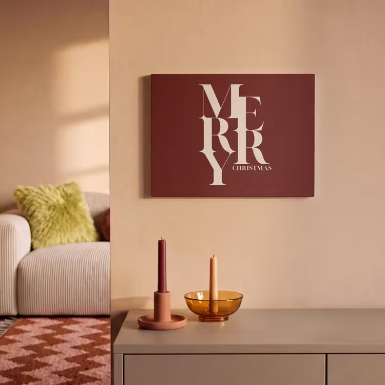 Akustikbild - Merry – Text – Dunkel – Rot — 2