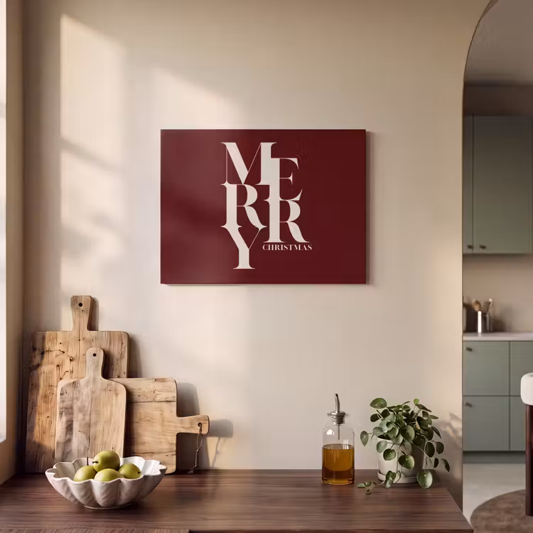 Akustikbild - Merry – Text – Dunkel – Rot — 4