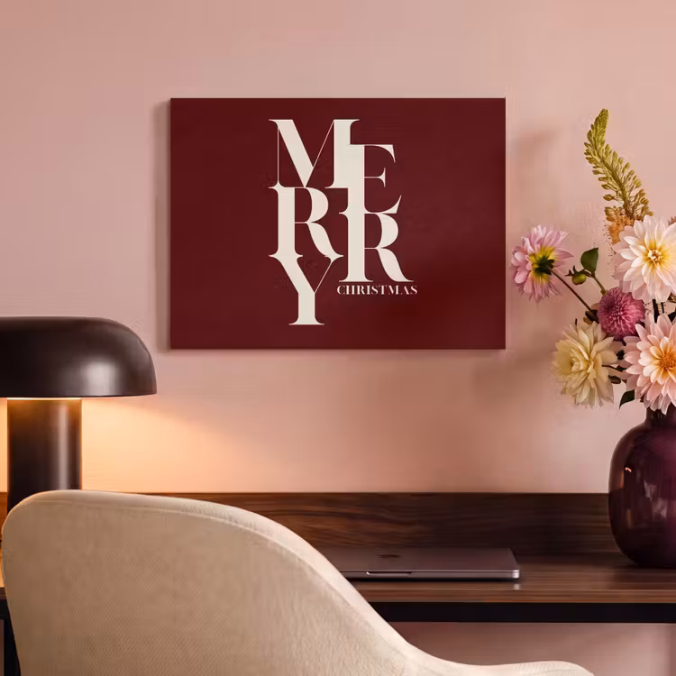 Akustikbild - Merry – Text – Dunkel – Rot — 6