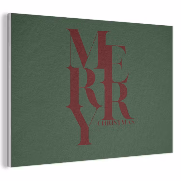 Akustikbild - Merry – Text – Grün – Weihnachten — 1
