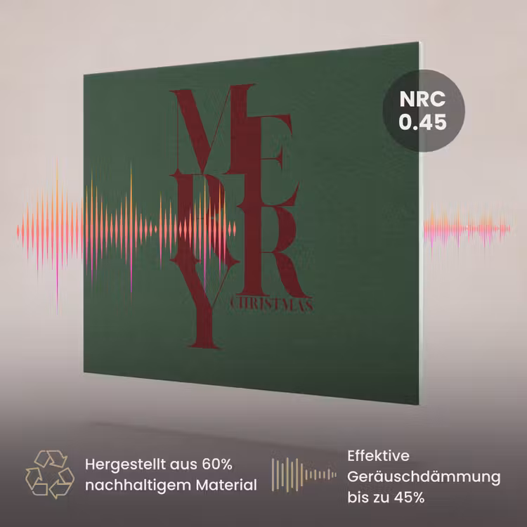 Akustikbild - Merry – Text – Grün – Weihnachten — 3