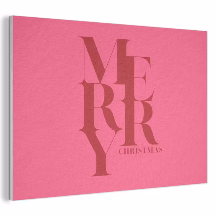 Akustikbild - Merry – Text – Weihnachten – Rosa — 1