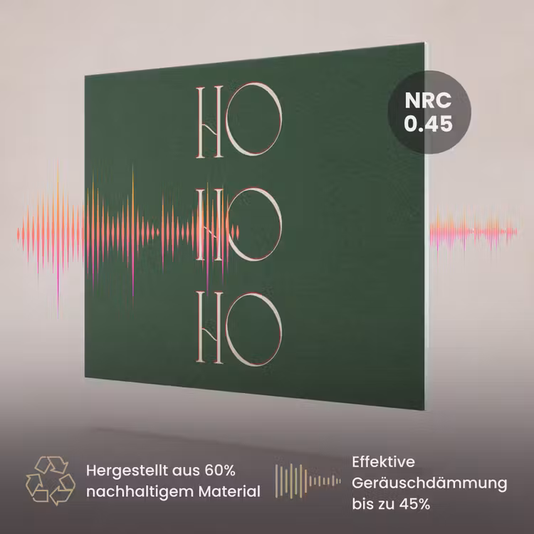 Akustikbild - Text – Weihnachten – Modern – Grün — 3