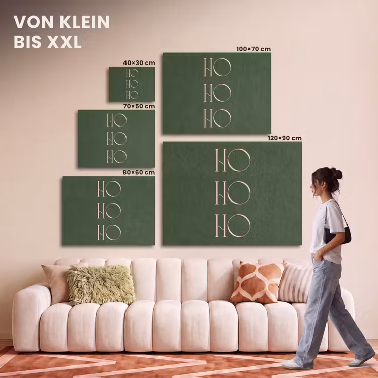 Akustikbild - Text – Weihnachten – Modern – Grün — 7