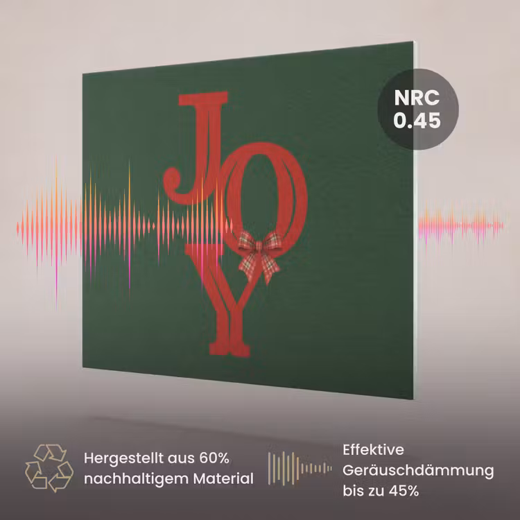 Akustikbild - Text – Weihnachten – Rot — 3