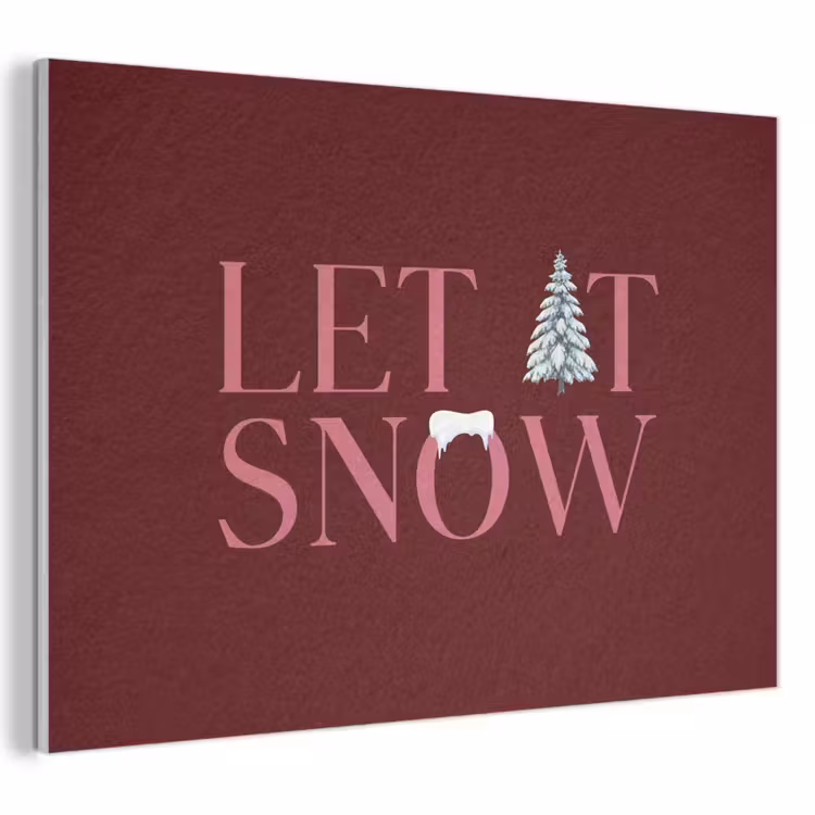 Akustikbild - Text – Weihnachten – Schnee – Rosa — 1