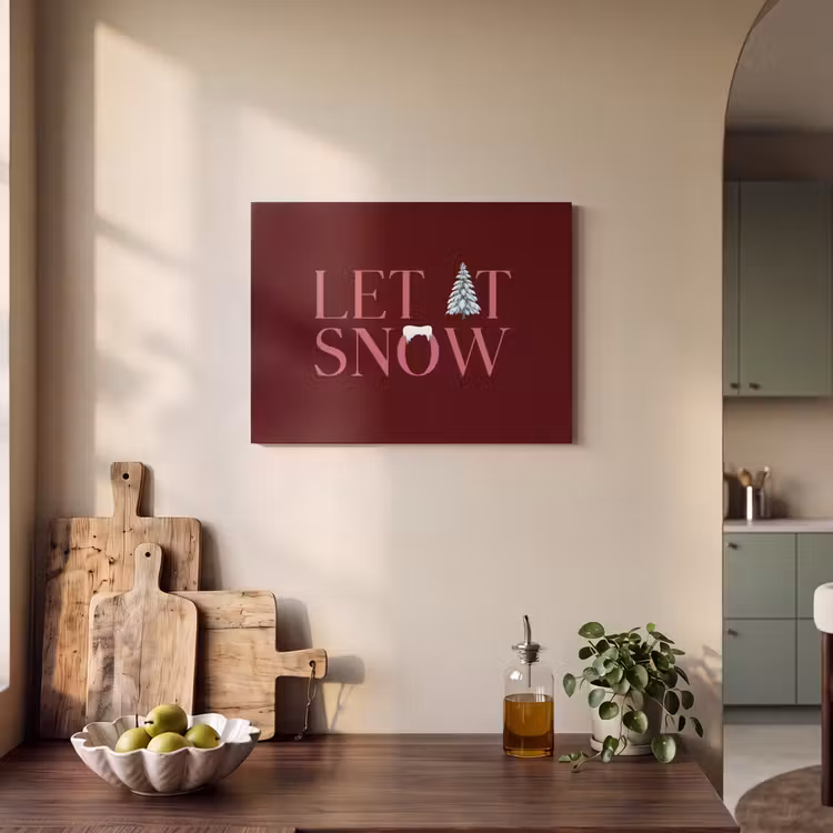 Akustikbild - Text – Weihnachten – Schnee – Rosa — 4