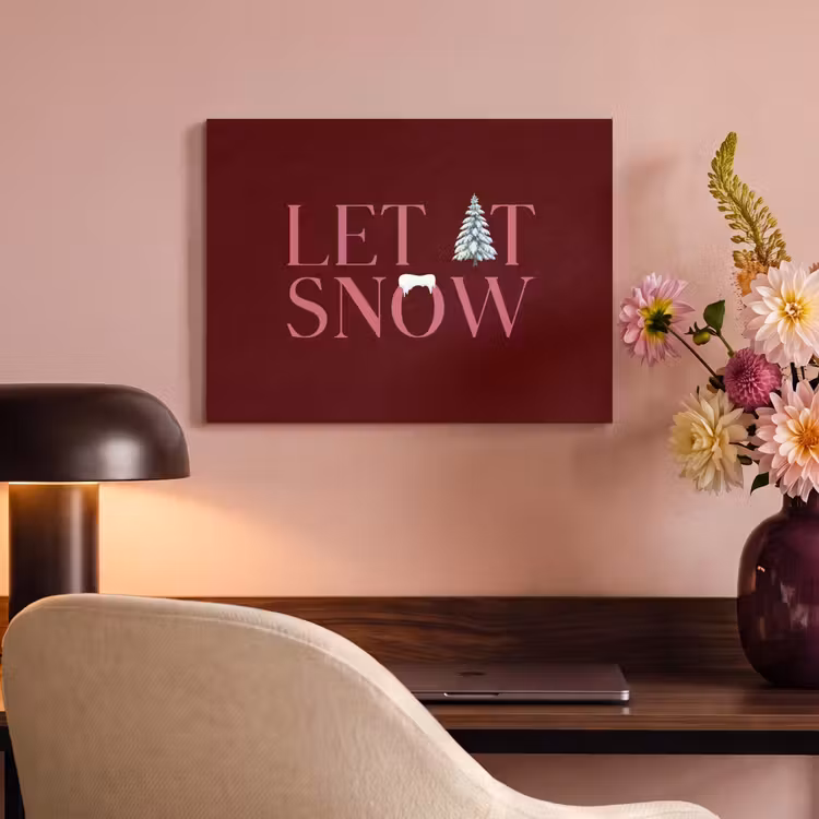 Akustikbild - Text – Weihnachten – Schnee – Rosa — 6