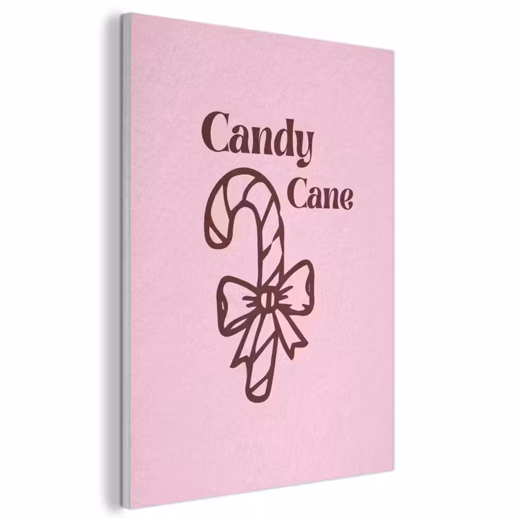 Akustikbild - Weihnachten – Süßigkeiten – Text – Braun – Rosa — 1
