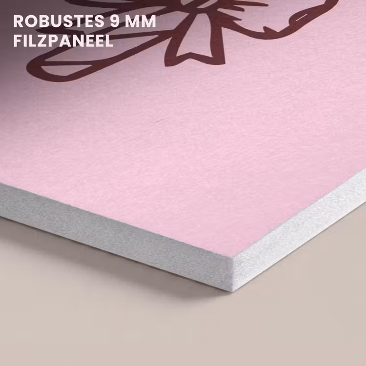 Akustikbild - Weihnachten – Süßigkeiten – Text – Braun – Rosa — 5