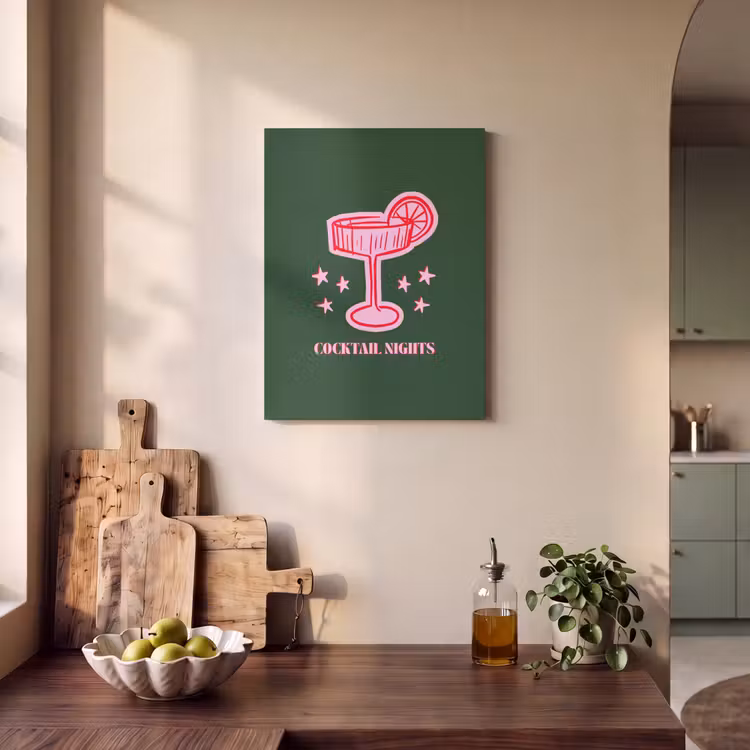 Akustikbild - Cocktail – Weihnachten – Rosa – Grün — 4