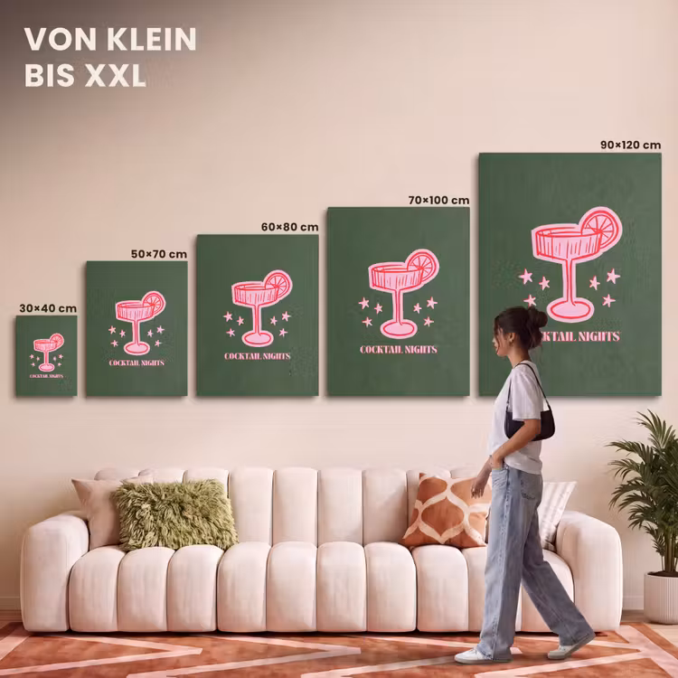 Akustikbild - Cocktail – Weihnachten – Rosa – Grün — 7