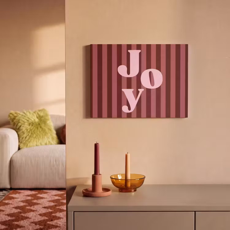 Akustikbild - Joy – Weihnachten – Text – Rosa — 2