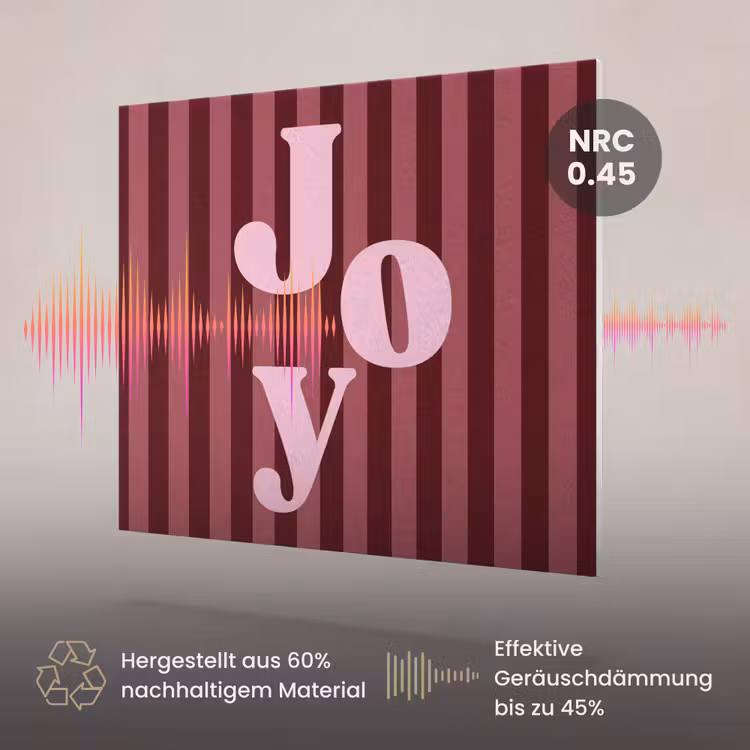 Akustikbild - Joy – Weihnachten – Text – Rosa — 3