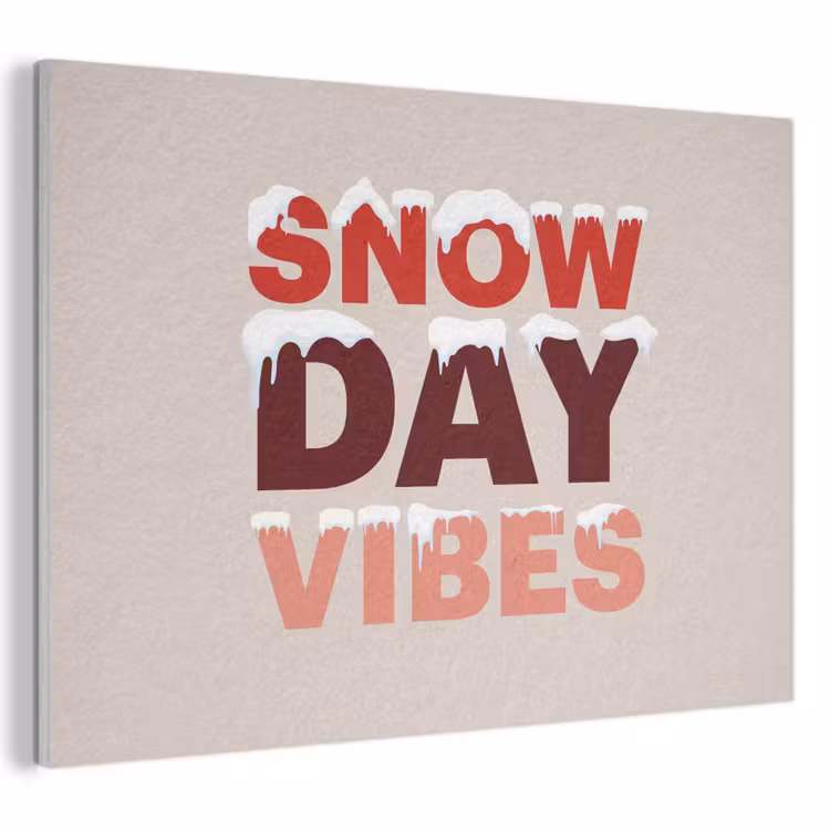 Akustikbild - Schnee – Weihnachten – Text – Rot — 1