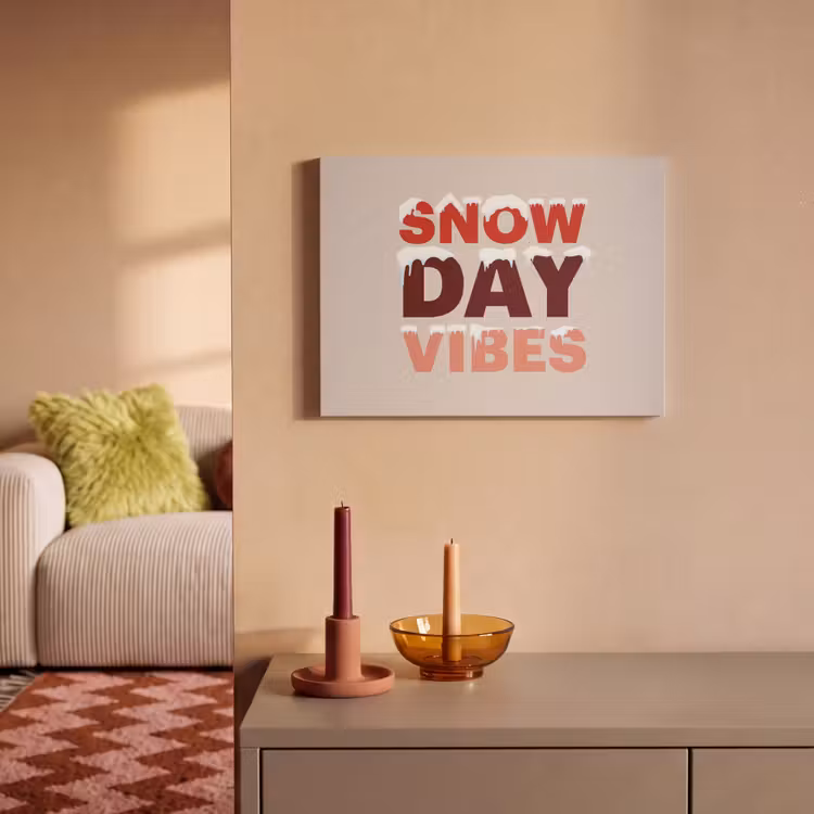 Akustikbild - Schnee – Weihnachten – Text – Rot — 2