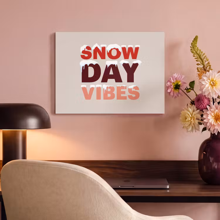 Akustikbild - Schnee – Weihnachten – Text – Rot — 6