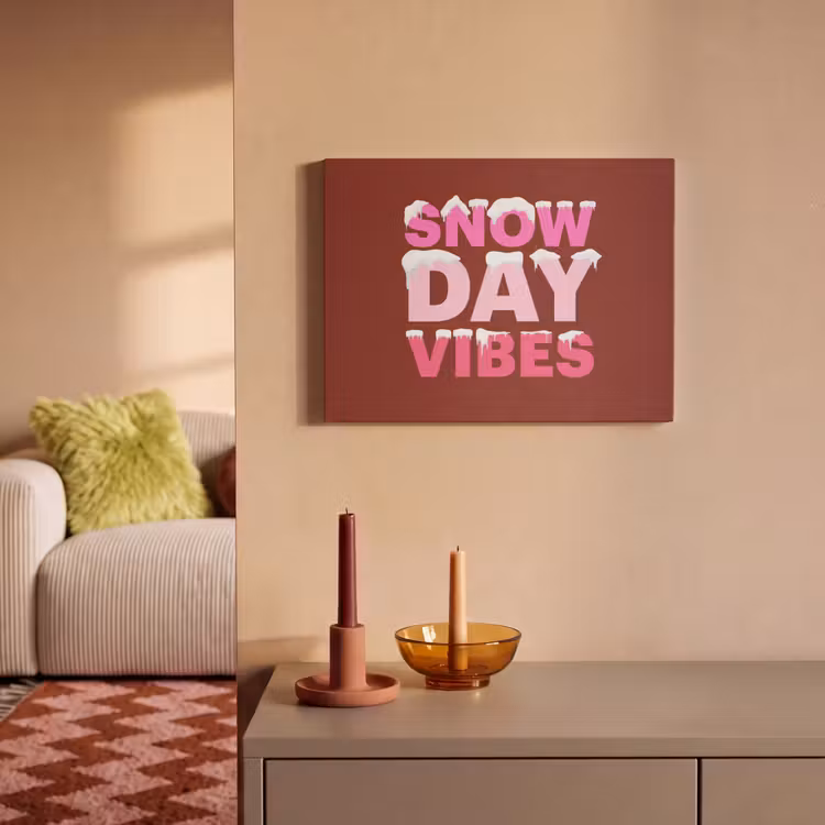 Akustikbild - Weihnachten – Text – Schnee – Rot – Rosa — 2