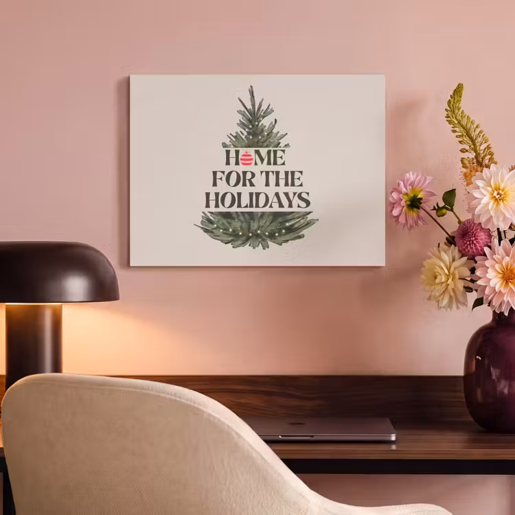Akustikbild - Weihnachten – Text – Weihnachtsbaum – Beige — 6