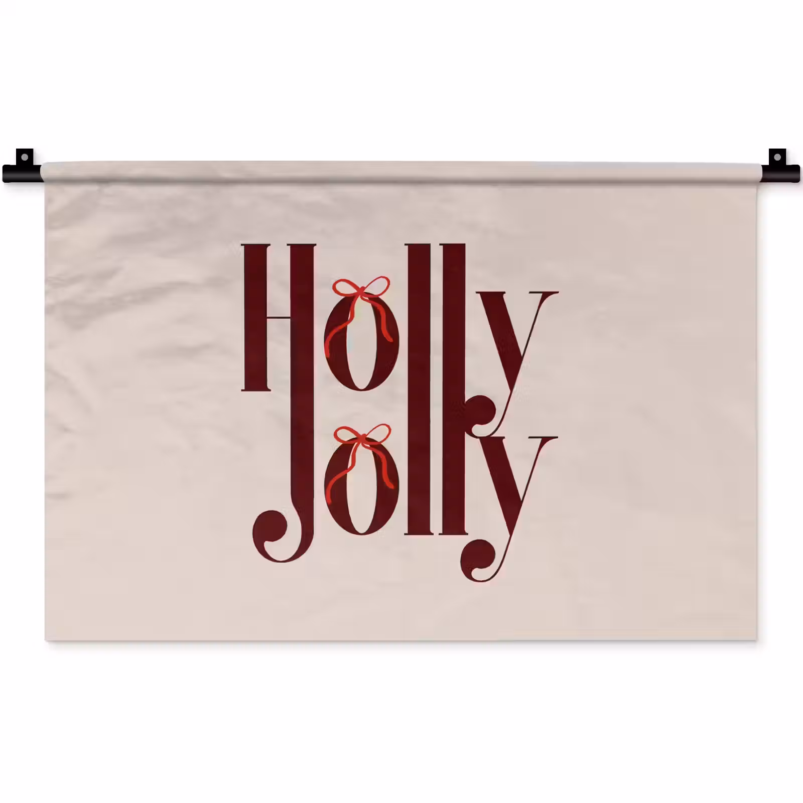 Wandteppich - Text – Weihnachten – Braun — 1