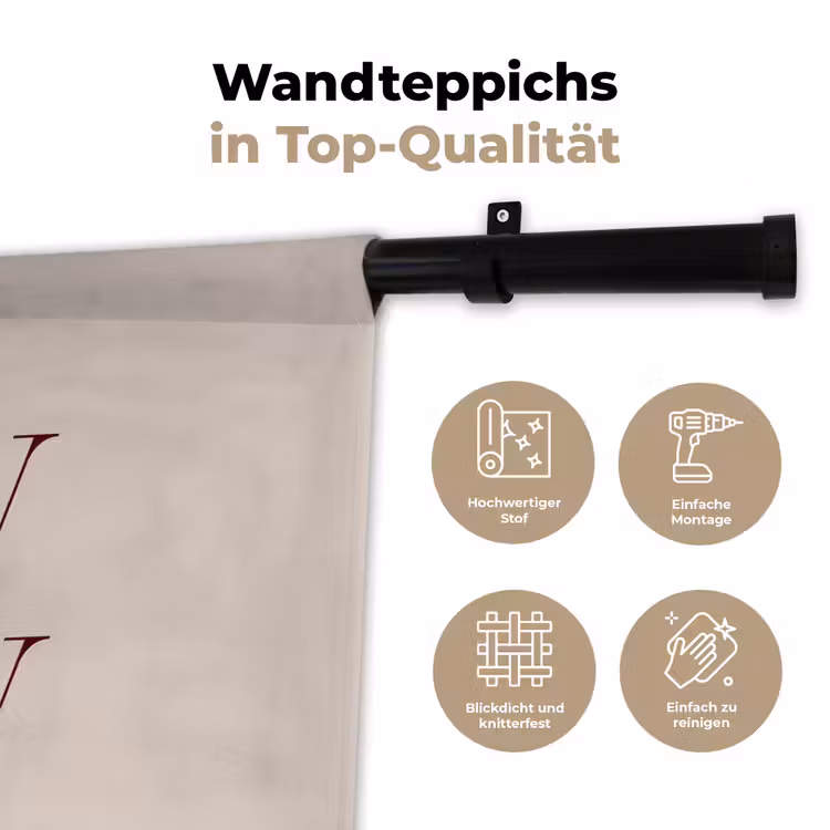 Wandteppich - Text – Weihnachten – Braun — 7